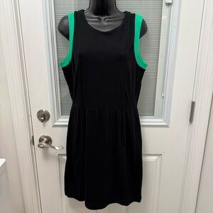 GAP Black Dress with Green Trim